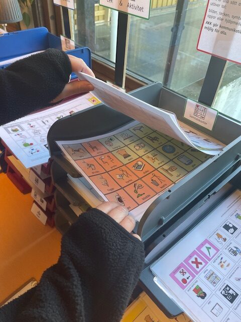 Olika bildscheman med aktiviteter